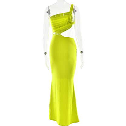 Pathy Maxi Dress - Neon Green
