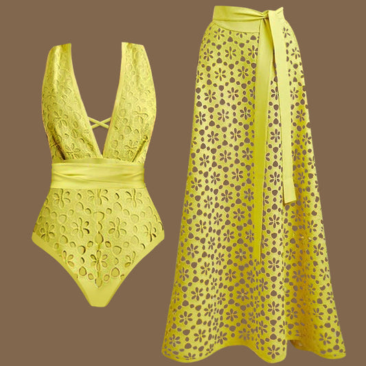 Blissstate Swimsuit Set - Yellow