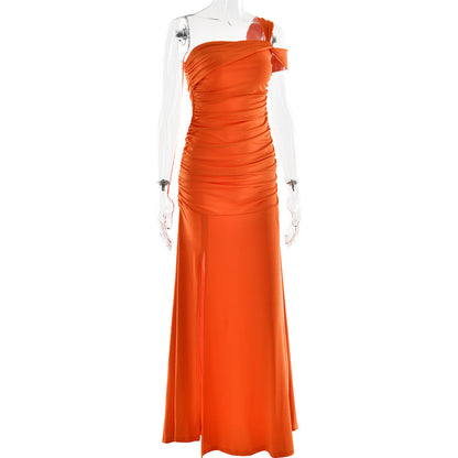 Elara Maxi Dress- Orange
