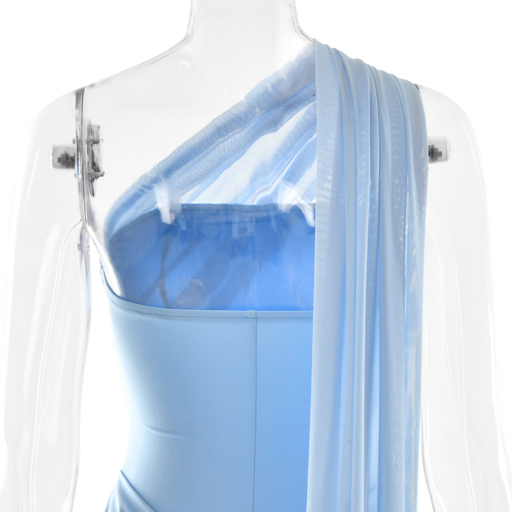 Wintour Mini Dress-Blue