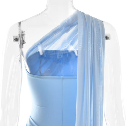 Wintour Mini Dress-Blue