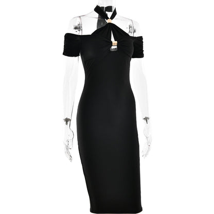 Mella Midi Dress - Black