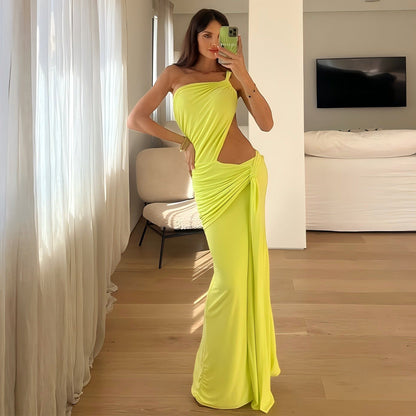 Pathy Maxi Dress - Neon Green