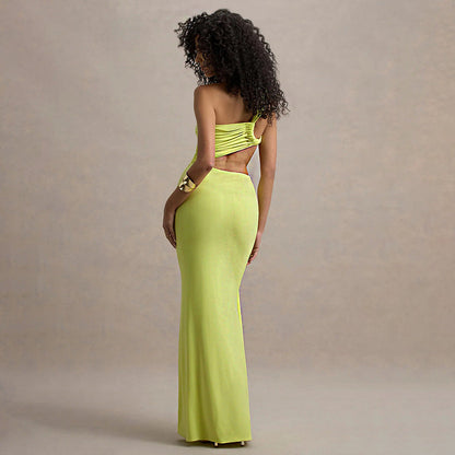 Pathy Maxi Dress - Neon Green