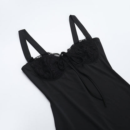 Irish Slit Dress - Black