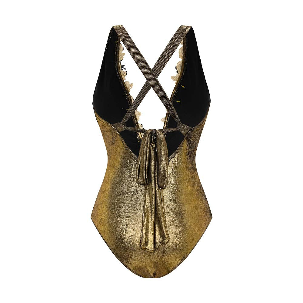 Coastal Chic Swimsuit  - Gold