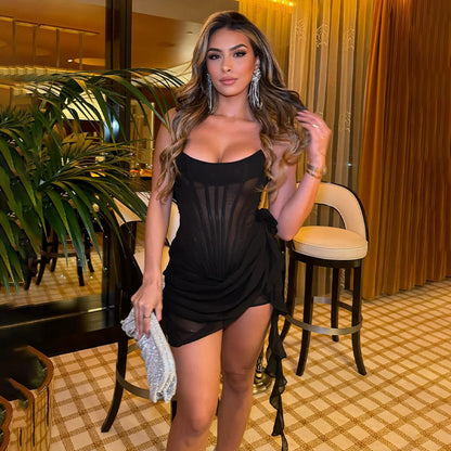 Lorene Mini Dress - Black