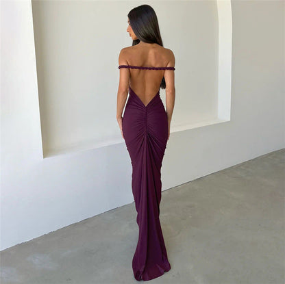 Magnolia Maxi Dress -Purple