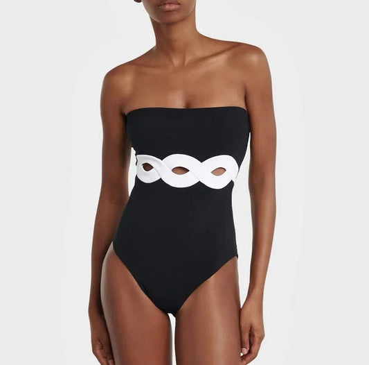 Infinity Tube Swimsuit  - Black