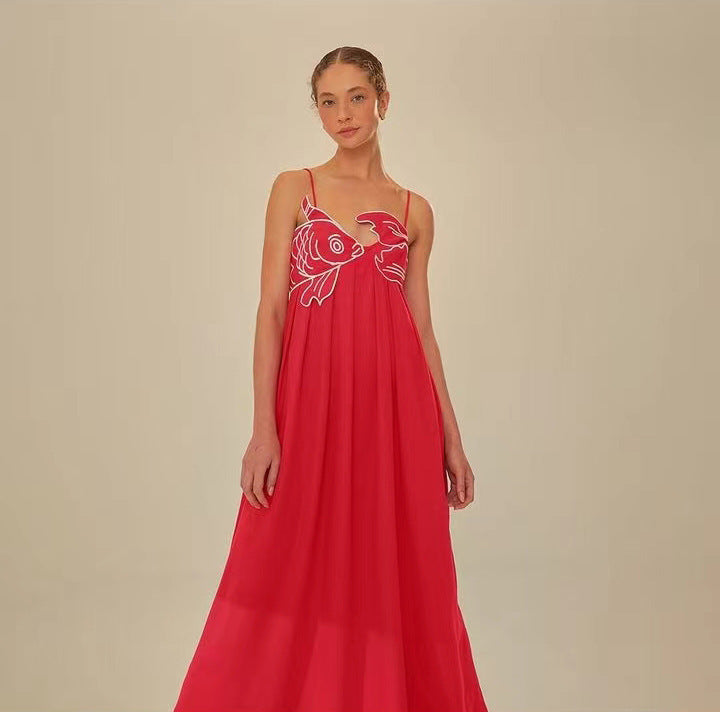 Valentina Maxi Dress - Red