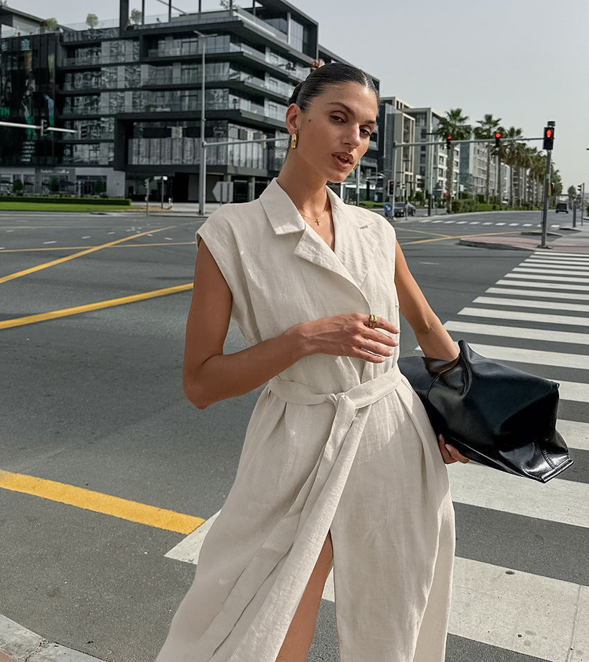 Rustin Midi Dress - Khaki