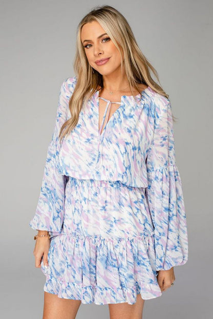 Rosaline Paisley Button Down Ruffle Dress