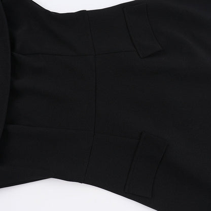 Barbara 2.0 Off Shoulder Mini dress-Black