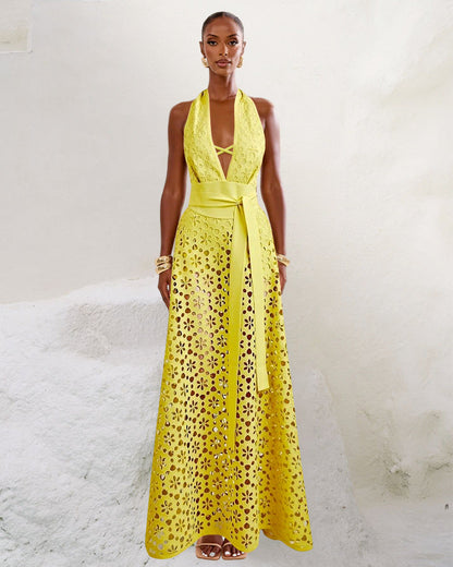 Blissstate Wrap Skirt - Yellow