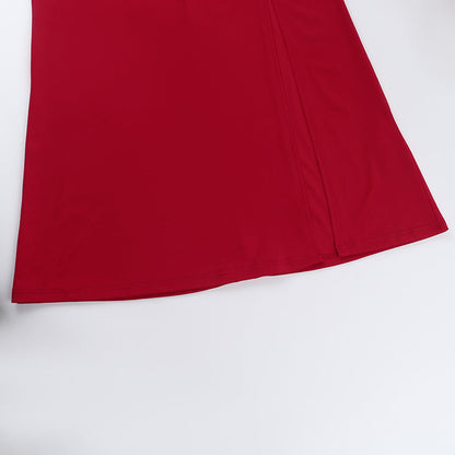 Ritter Slit Dress - Red