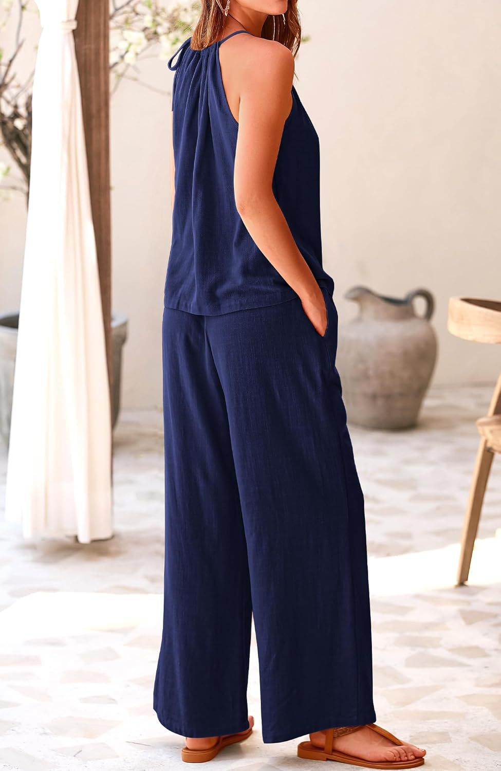 Lina Co ord Set - Dark Blue