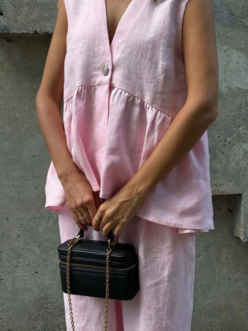 Newhart Co-Ord Set- Pink