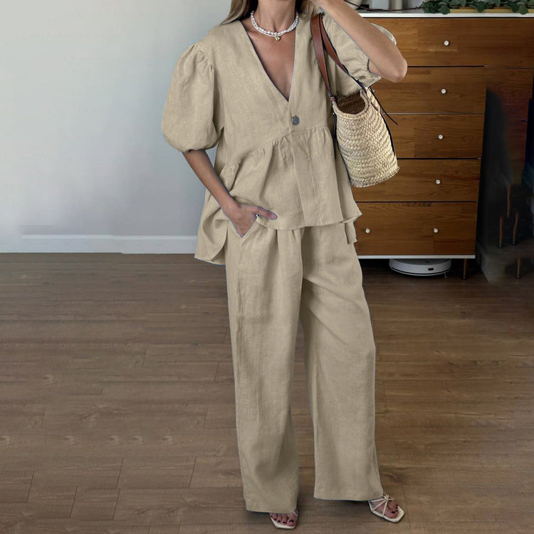 Marinda Co-ord Set - Khaki