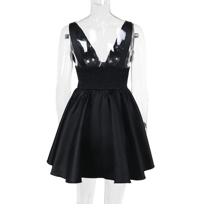 Snowdrop Mini Dress - Black
