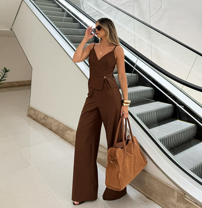 Freya Co-Ord Set - Brown