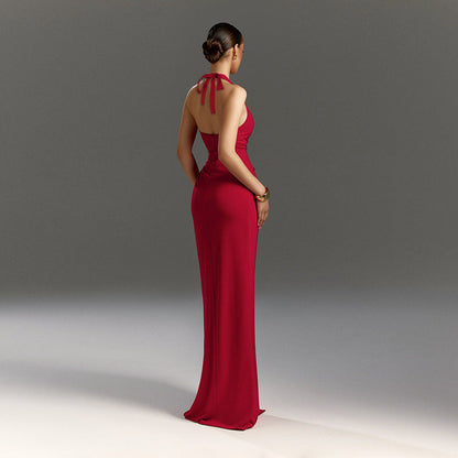 Ritter Slit Dress - Red