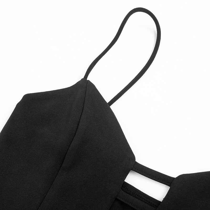 Monroe Slit Dress - Black