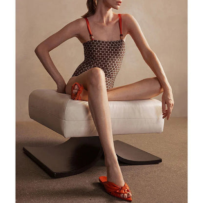 Bee at the Beach Swimsuit - Brown