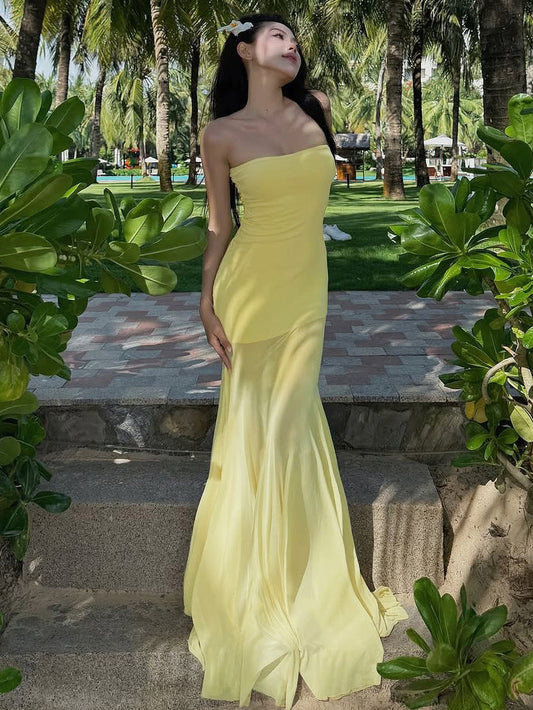 Vivaya Maxi Dress - Yellow