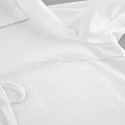 Siren Tie-Up Top - White