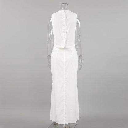 Garner Co-Ord Set - White