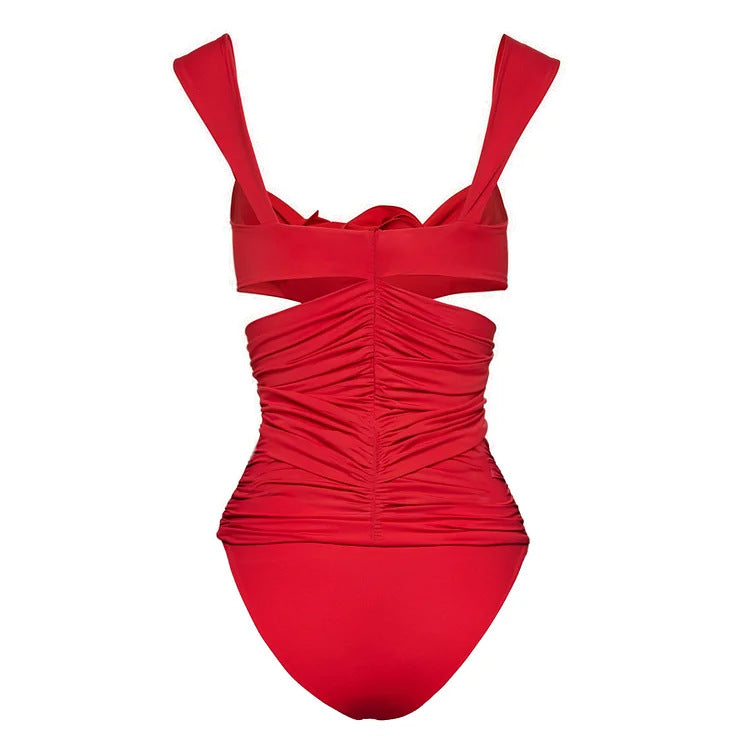 Flaura  Swimsuit Set - Red