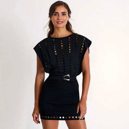 Black Pearl Swimsuit Set - Black