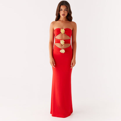 Charlotte Maxi Dress - Red