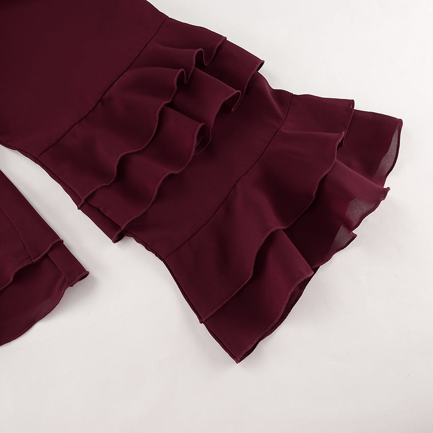 Sansa Top - Maroon