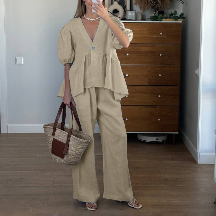 Marinda Co-ord Set - Khaki