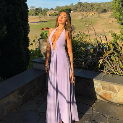 Aster Maxi Dress - Purple