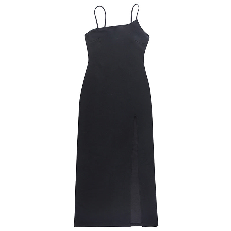 Sorano Slit Dress - Black