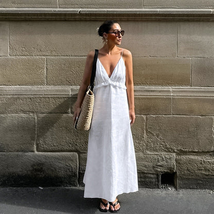 Ennis Maxi Dress - White