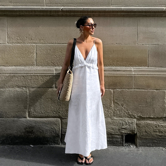 Ennis Maxi Dress - White
