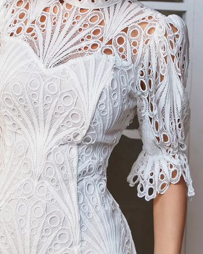 Champs-lys¨¦es Embroidered Lace Dress