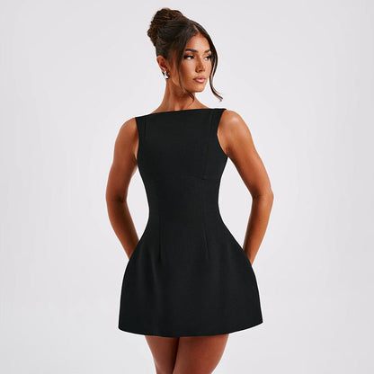 Bodrum Mini Dress - Black