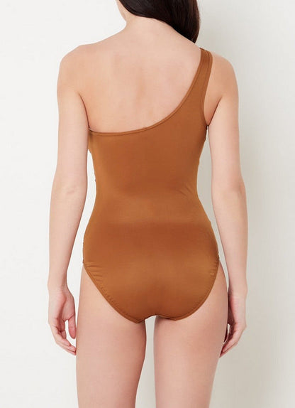Dune Dance One-Shoulder Swimsuit - Orange