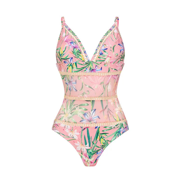 Pastel Tide Swimsuit - Pink