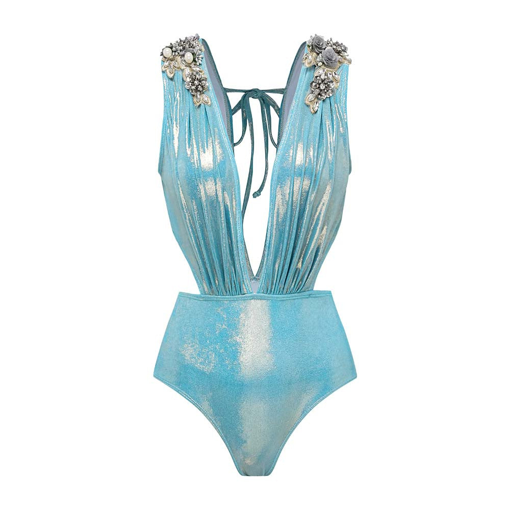 Coastal Chic Swimsuit  - Blue