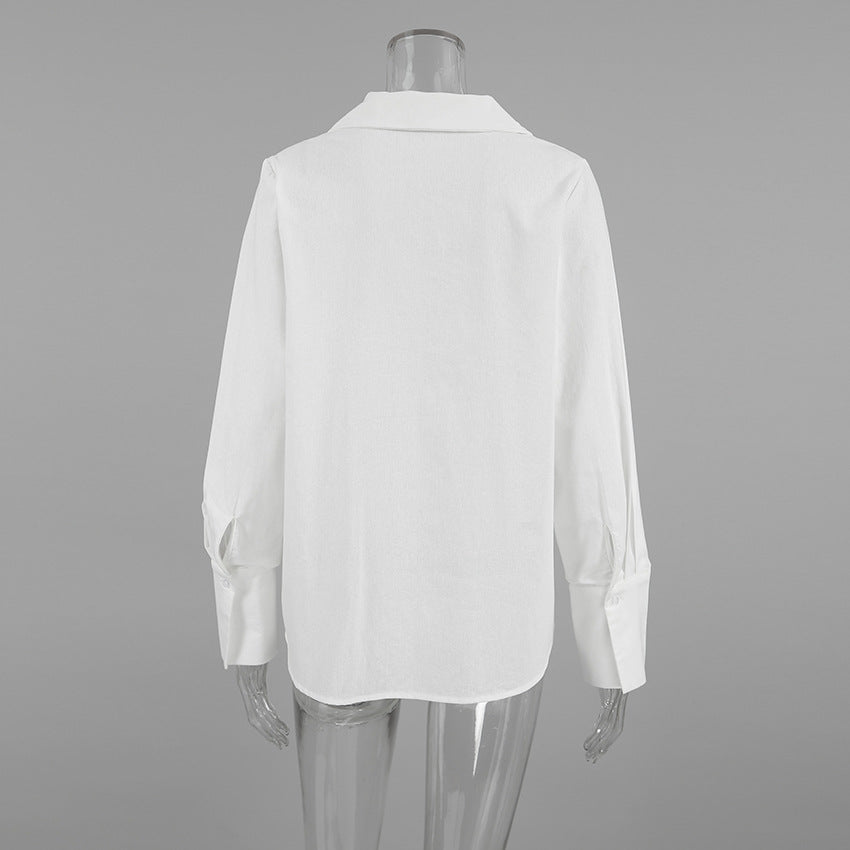 Siren Tie-Up Top - White