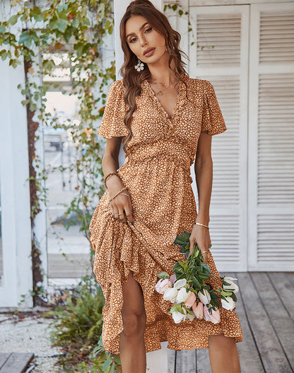 Magic Touch Smocked Maxi Dress - Burnt Sun