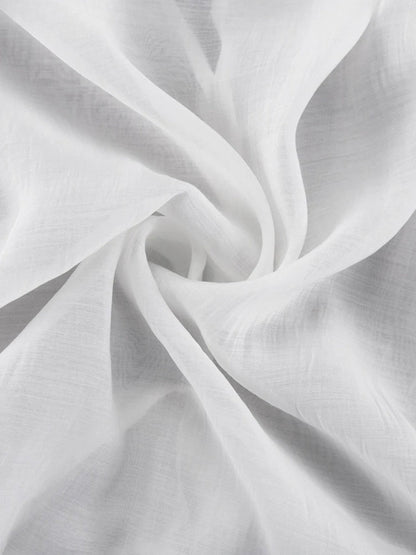 Ruffled Sheer Blouse