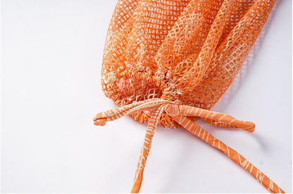 Dusty Rose Swimsuit Set - Orange