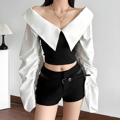 Shirt Corset Top