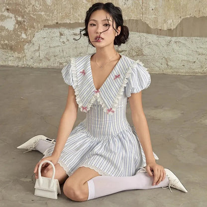 Soft Girl Chelsea Collar Mini Dress